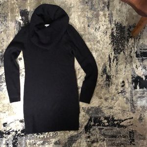 H&M black cowl neck sweater dress
